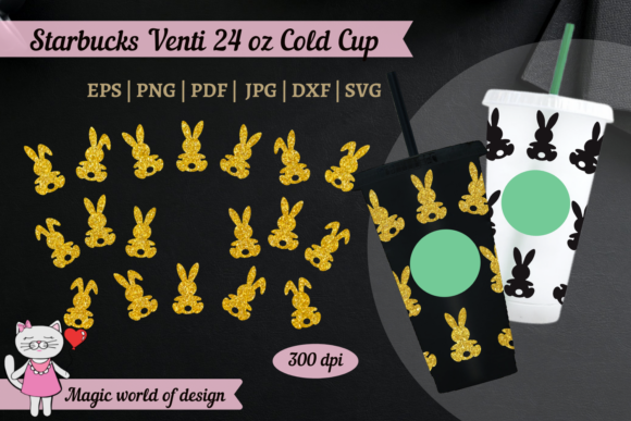 Easter Bunny SVG Graphics for Tumbler Wraps