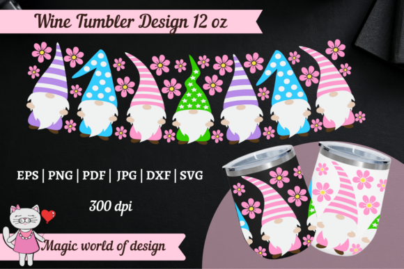 Easter Gnome Wine Tumbler 12 Oz SVG: Crafts & Graphics Asset Review