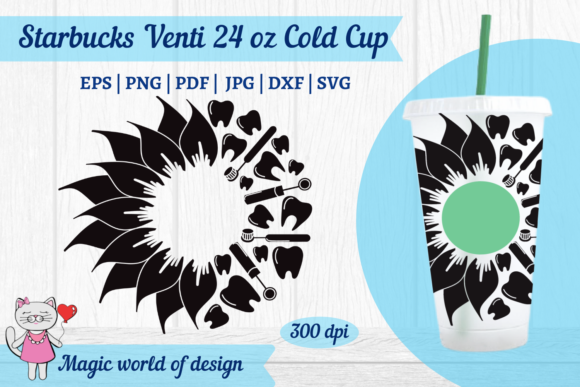 Half Sunflower Dental for Starbucks Cold