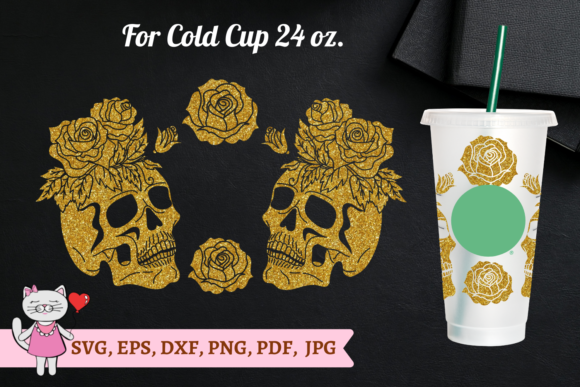 Halloween Skull of Rose, Starbucks Svg Design Review