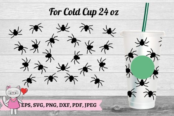Halloween Spider Wrap: Graphics for Tumbler Wraps
