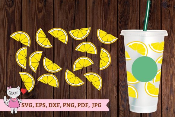 Lemon Starbucks Cup Svg, Starbucks Full Graphics Tumbler Wraps
