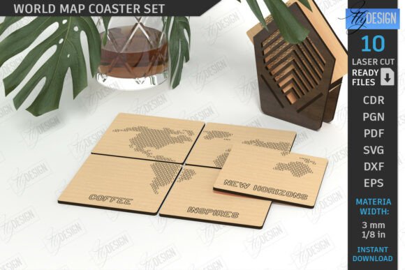 World Map Coaster Laser Cut Puzzle Review for Sellers